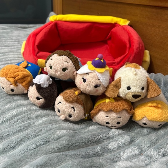DISNEY PARKS TSUM TSUM Beauty & the Beast Set of 8 - Picture 2 of 16